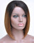 Mybhair Black Brown Ombre Straight Glueless Lace Front Human Hair Wigs For African American Front