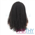 Mybhair Full Lace Human Hair Wig For American African Kinky Curly African 100% Remy Hair Black side 