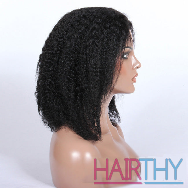 Best Hairthy Kinky Curly African 100% Remy Hair Full Lace Human Hair Wig For American African