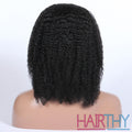 Cheap Hairthy Kinky Curly African 100% Remy Hair Full Lace Human Hair Wig For American African