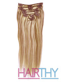Mybhair Straight 100% Remy Hair Clip In Human Hair Extensions show