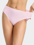 Cotton High-Cut Brief Plus Size Underwear Pink - WingsLove