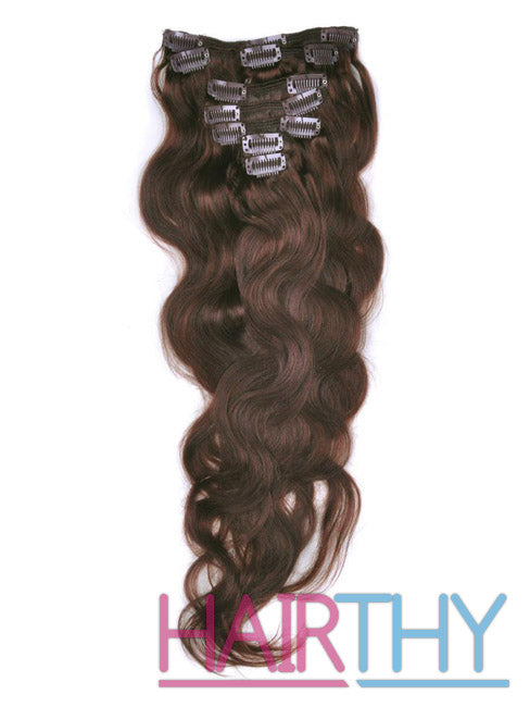 Mybhair Body Wave 100% Brazilian Remy Hair Clip In Hair Extensions Clips