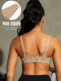 High Support Solid Sports Bra Nude - WingsLove