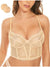 Lace Balconette See Through Underwire Multiway Bralette Nude - WingsLove