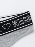 Letter & Heart Tape Panty - WingsLove