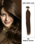 Mybhair Dark Brown Straight U Tip Keratin Fusion 100% Brazilian Remy Human Hair Extensions