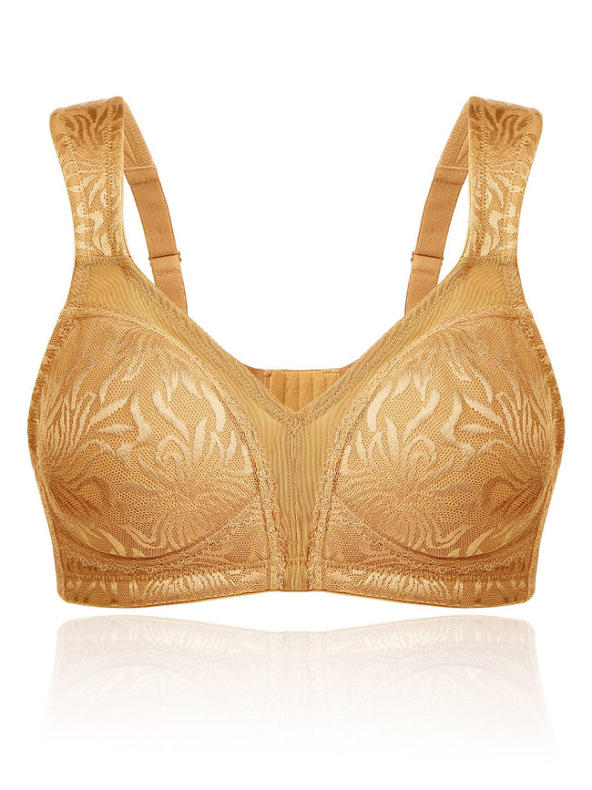 Minimizer Bra Non Padded Wire-free Gold - WingsLove