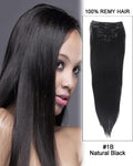 Mybhair Natural Black Straight 100% Brazilian Remy Hair Clip in Human Hair Extensions Lookbook