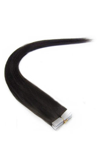 Mybhair Natural Black Straight 100% Remy Hair Tape In Human Hair Extensions