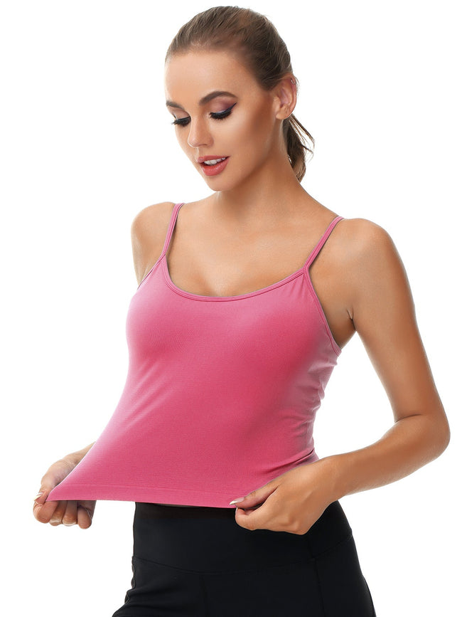 Pullover Camisole Removeble Pad Adjustable Strap Yoga Bra - WingsLove