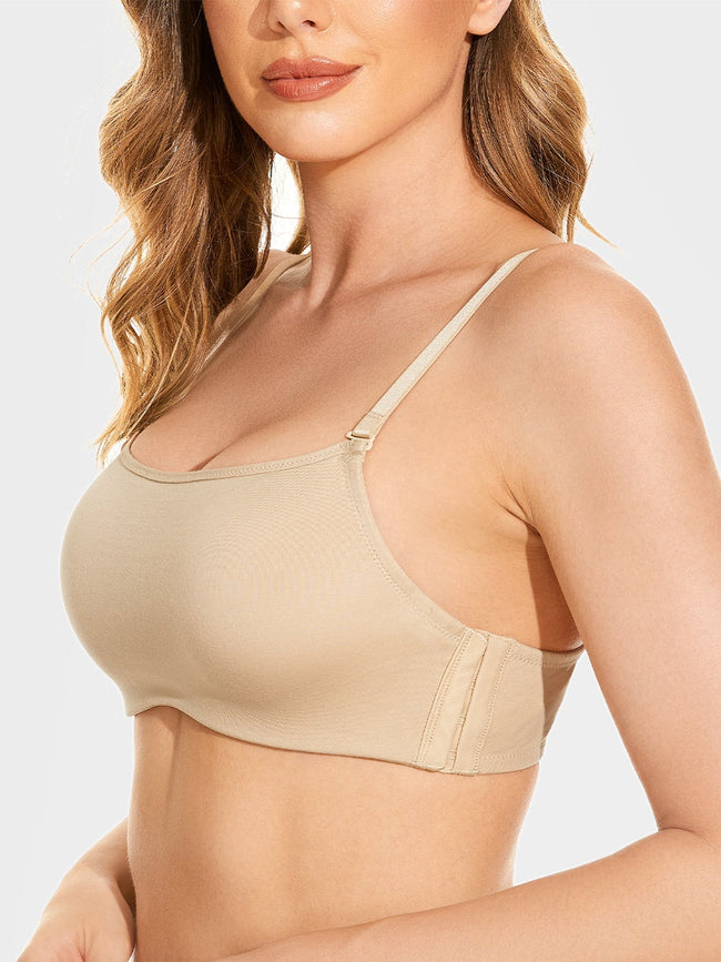 Push Up Underwire Adjustable Multiway T Shirt Bra Nude - WingsLove