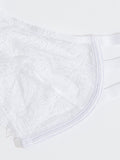 See Through Sexy Lace High Neck Keyhole Halter Bra - WingsLove