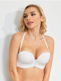 Strapless Wirefree Multiway Push Up Bra White - WingsLove