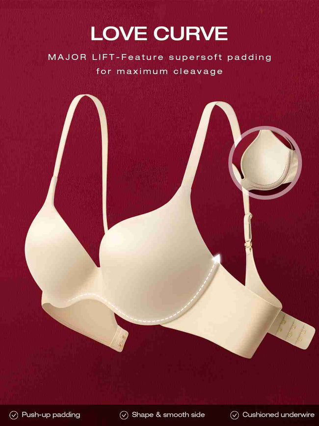 Super Padded T-Shirt Bra Add Two Cups Nude - WingsLove