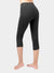 Yoga Cropped Cotton Sports Leggings Grey